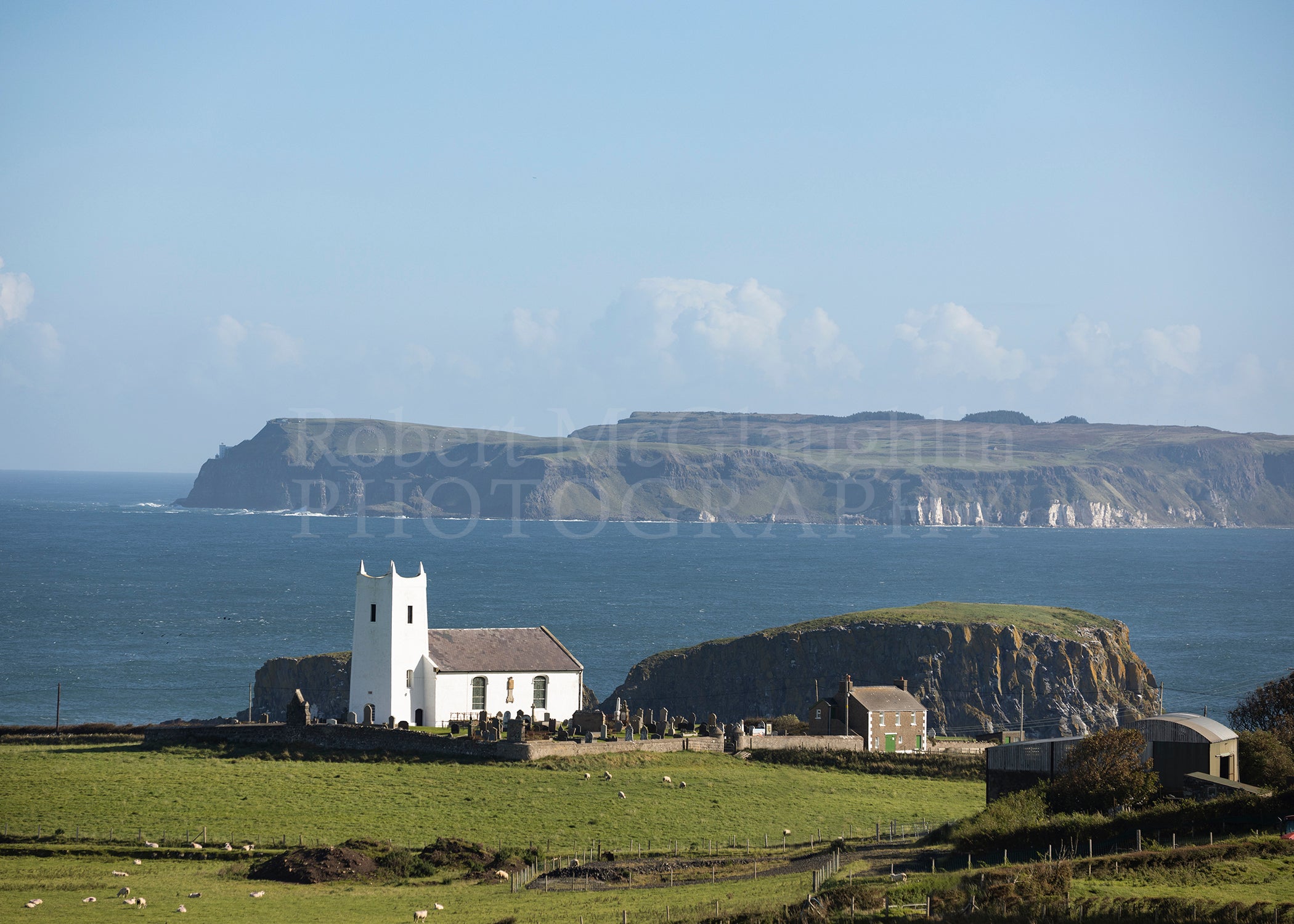 Rathlin View from Ballintoy Church, Co. Antrim