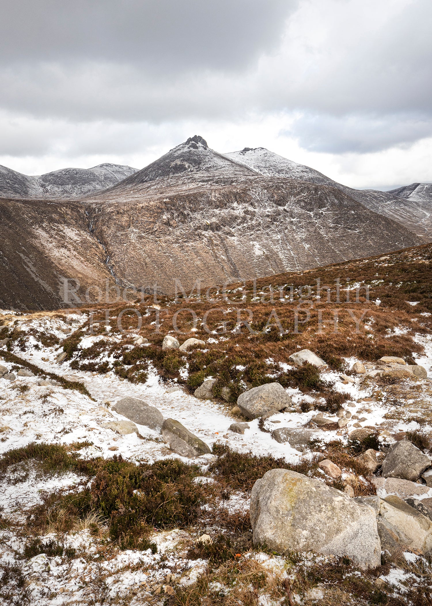 Slieve Bearnagh in Snow, Co. Down