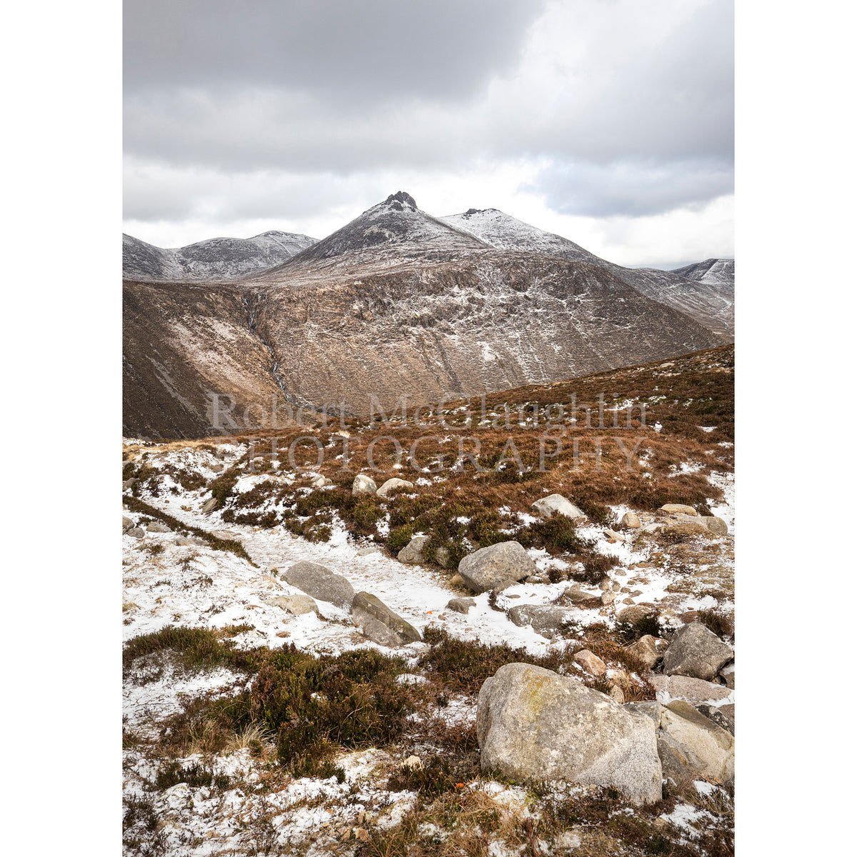 Slieve Bearnagh in Snow, Co. Down