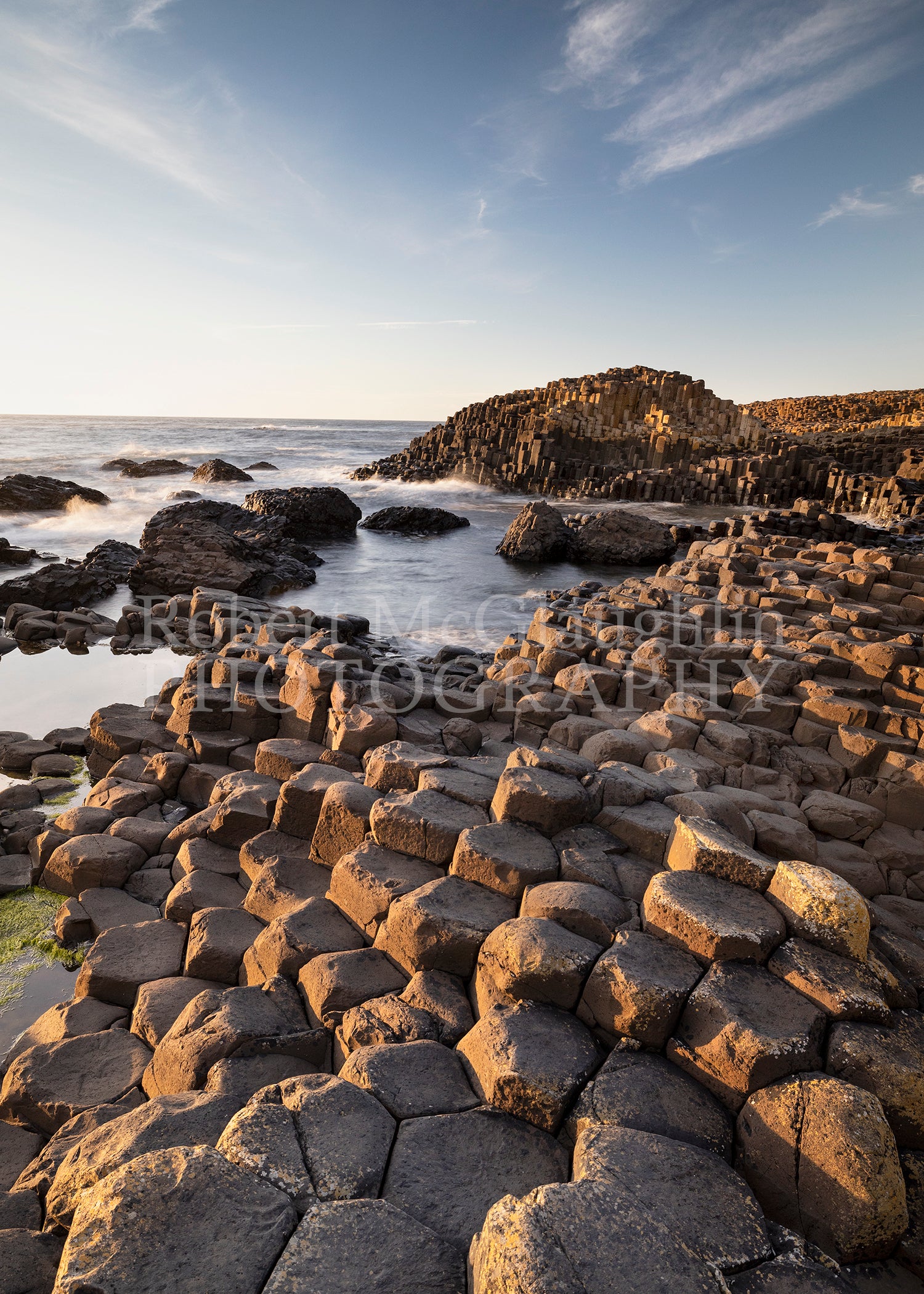 Breaking Waves, Giants Causeway, Co. Antrim (Portrait)