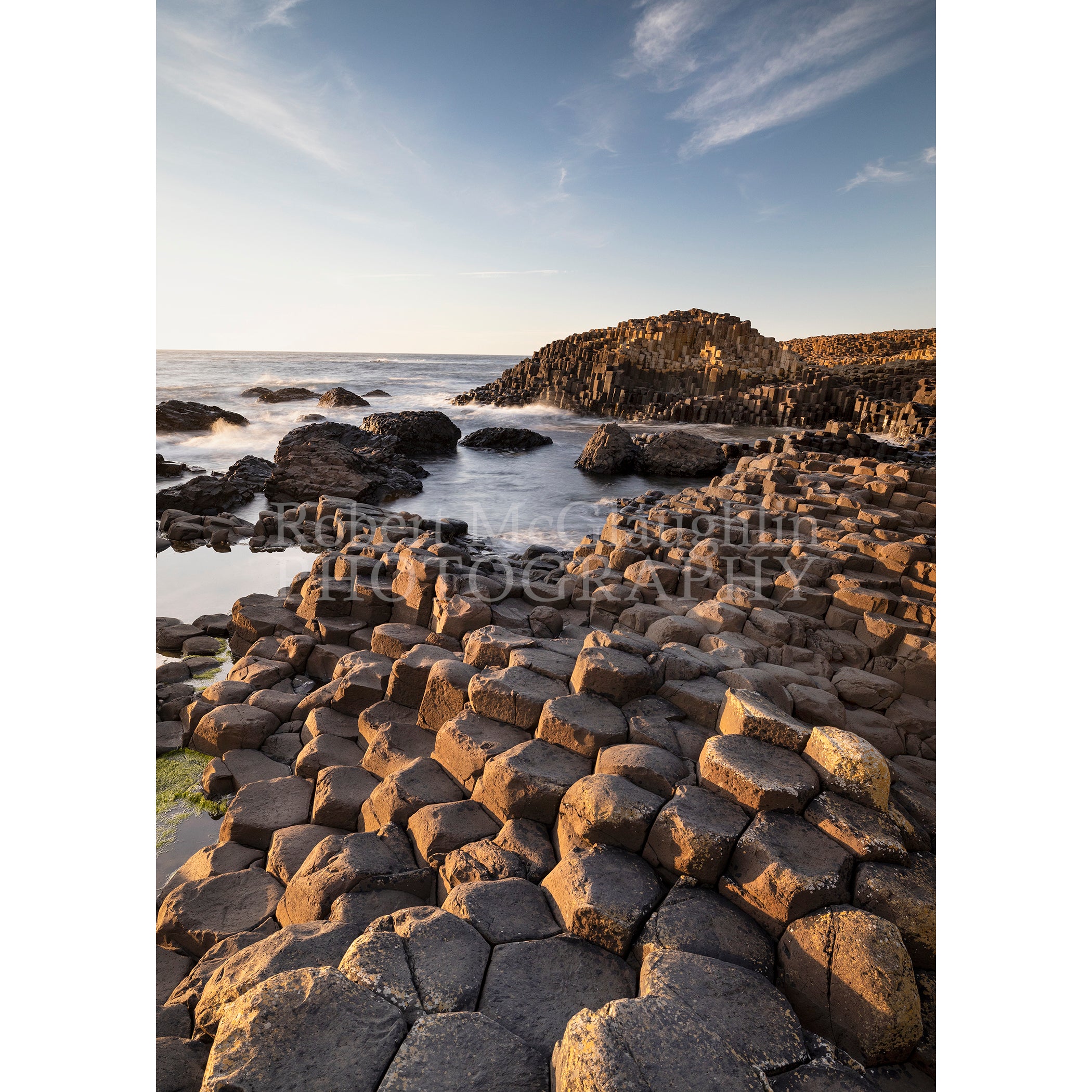 Breaking Waves, Giants Causeway, Co. Antrim (Portrait)