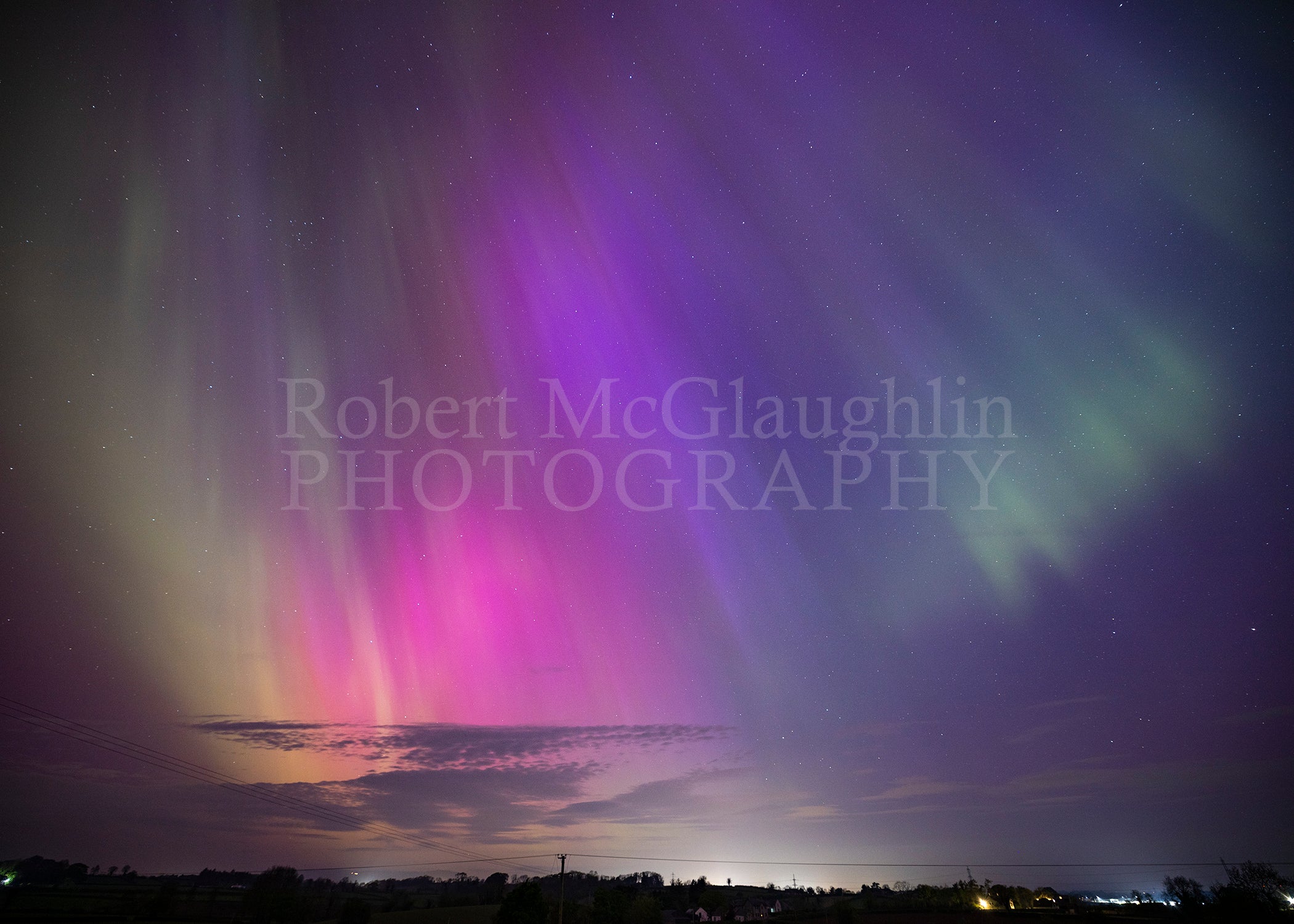 Aurora over Magherafelt, Co. Derry/Londonderry 2