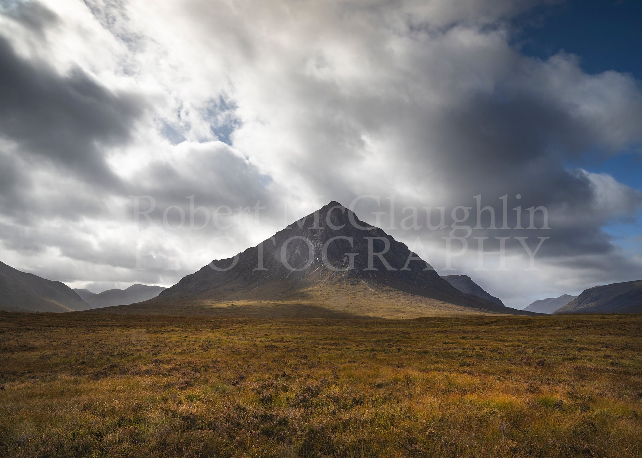 Rays of Light on Ben Etive, Scotland