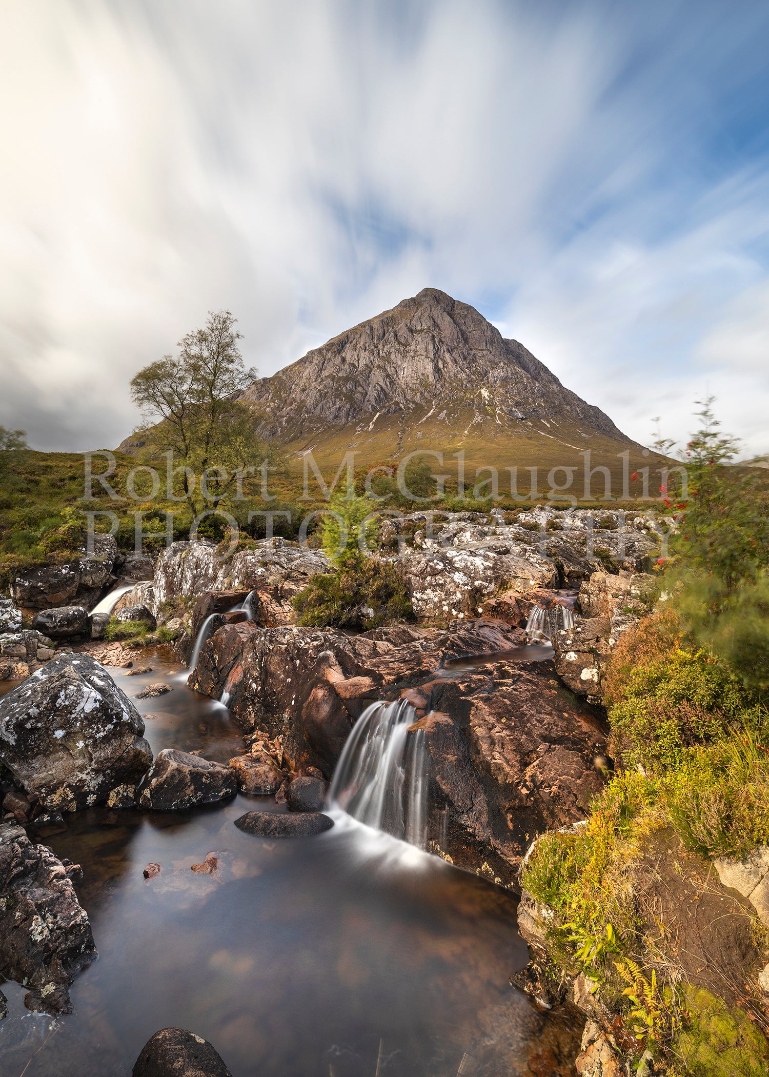 Ben Etive Waterfall, Scotland (portrait)