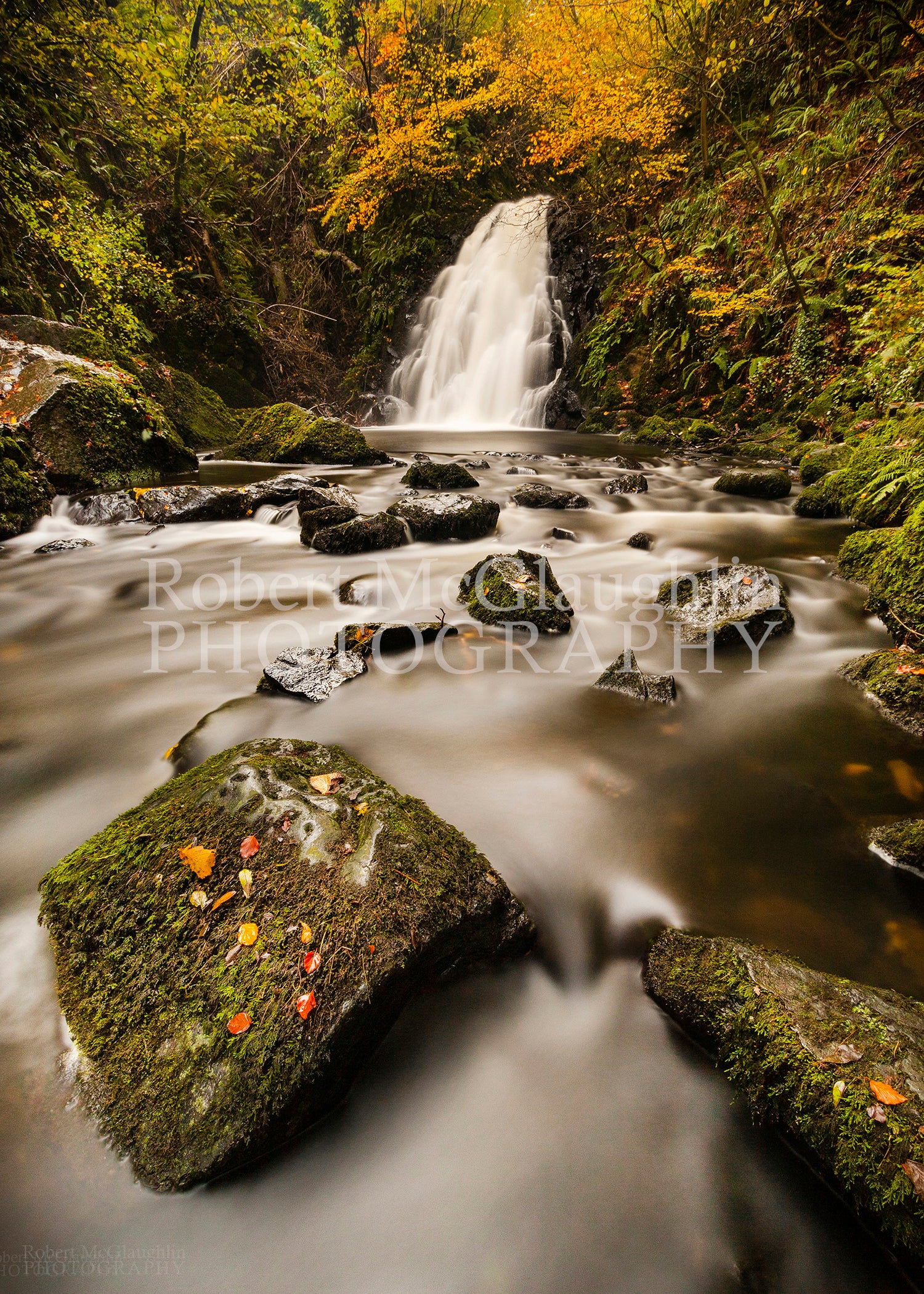 Gleno Waterfall (portrait), Co. Antrim