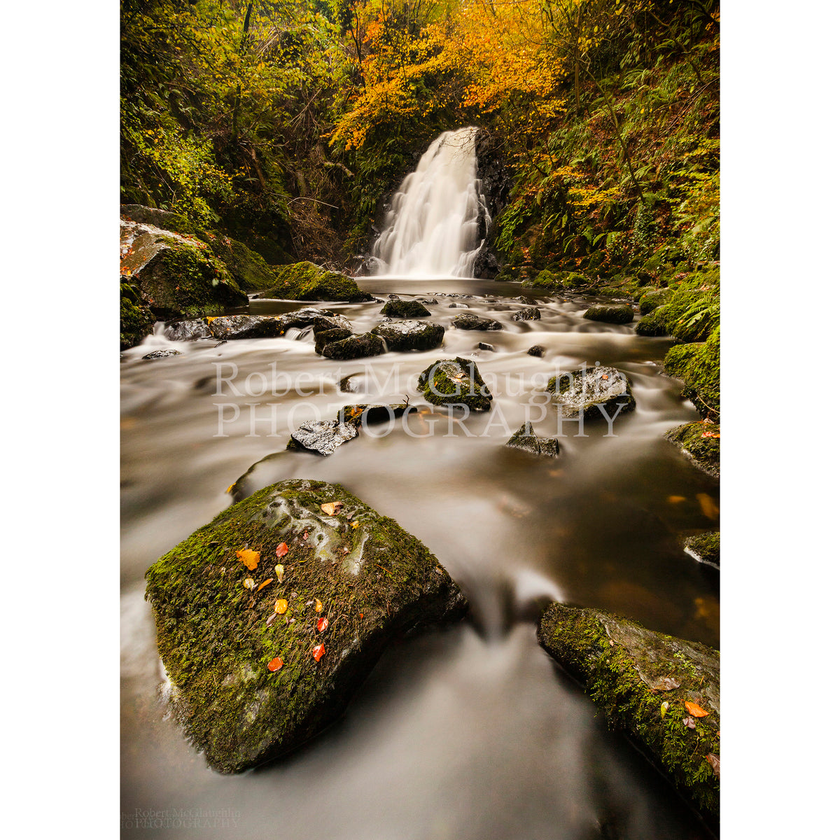 Gleno Waterfall, County Antrim (portrait)