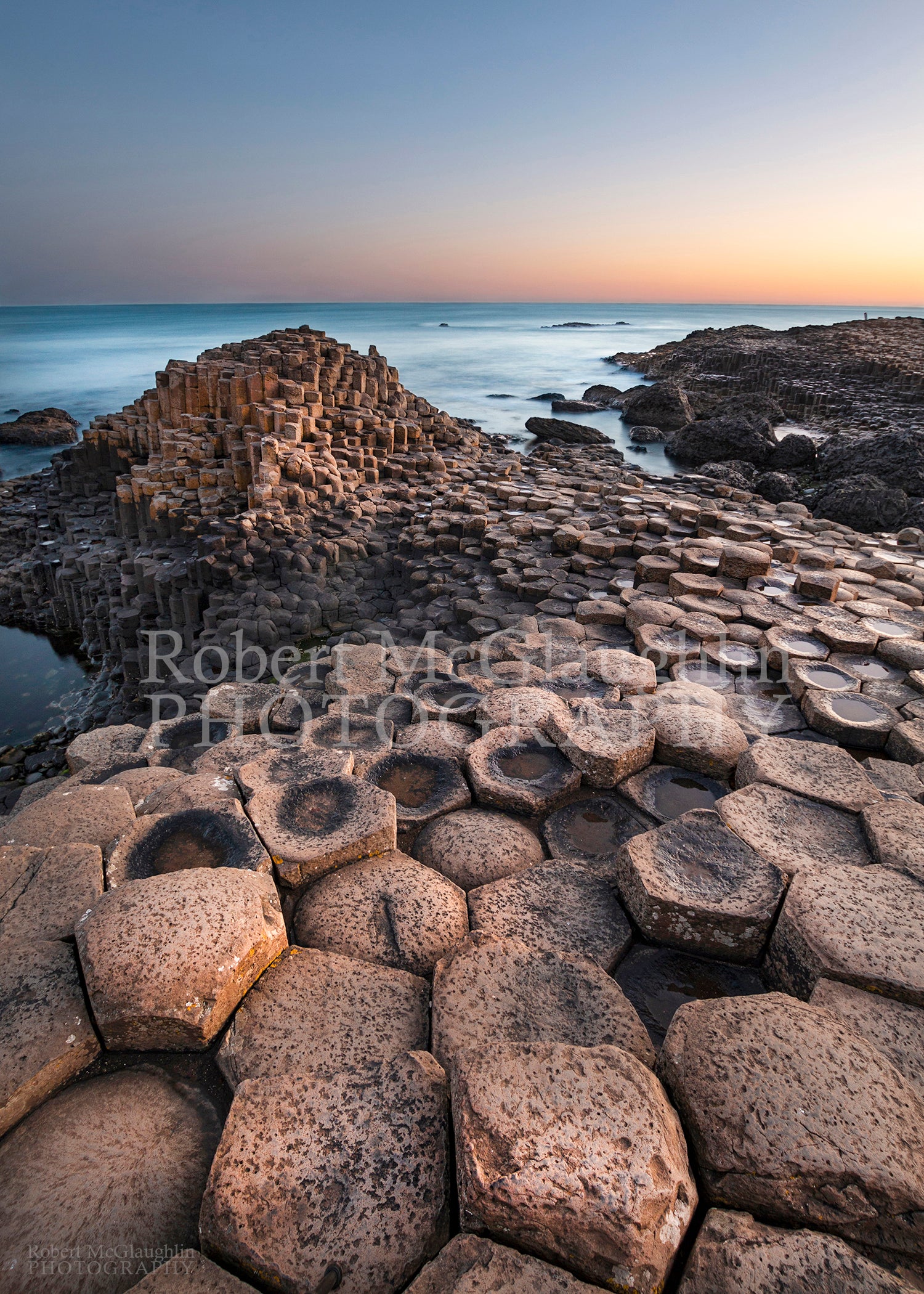 Giants Causeway Blue Hour, County Antrim (Portrait)
