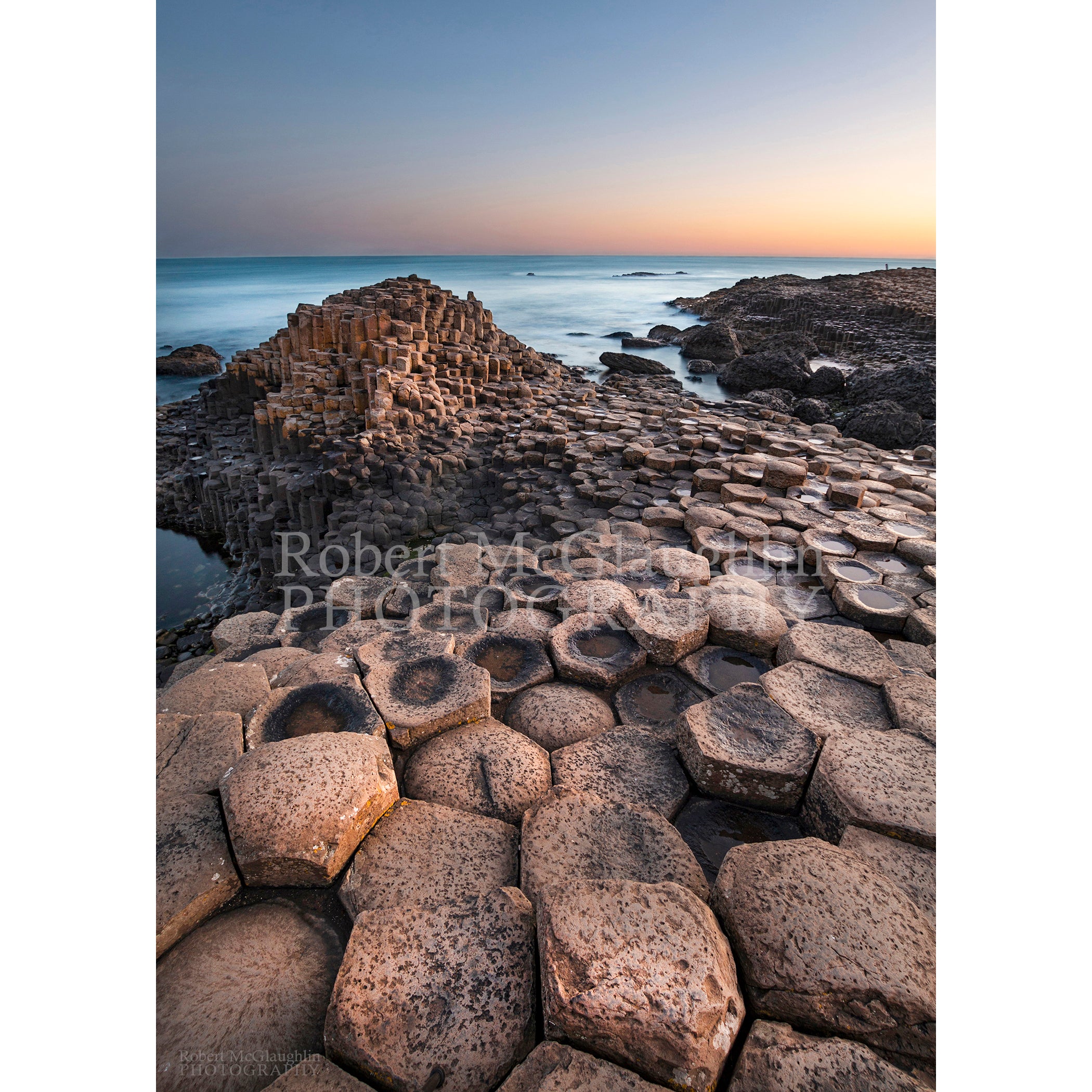 Giants Causeway Blue Hour, County Antrim (Portrait)