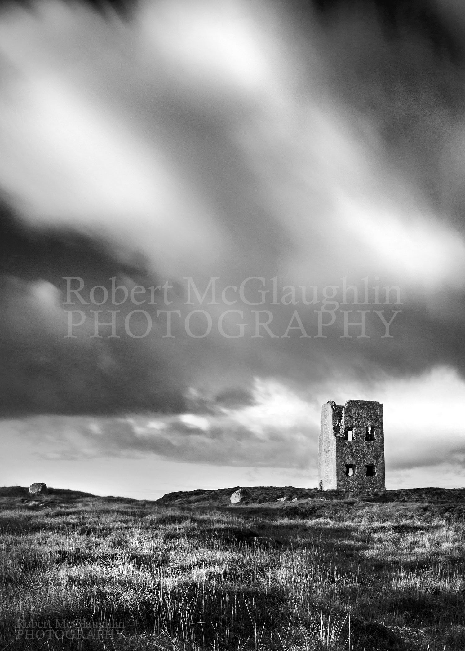 Watchtower, Kincasslagh, Co. Donegal, (Black and White)