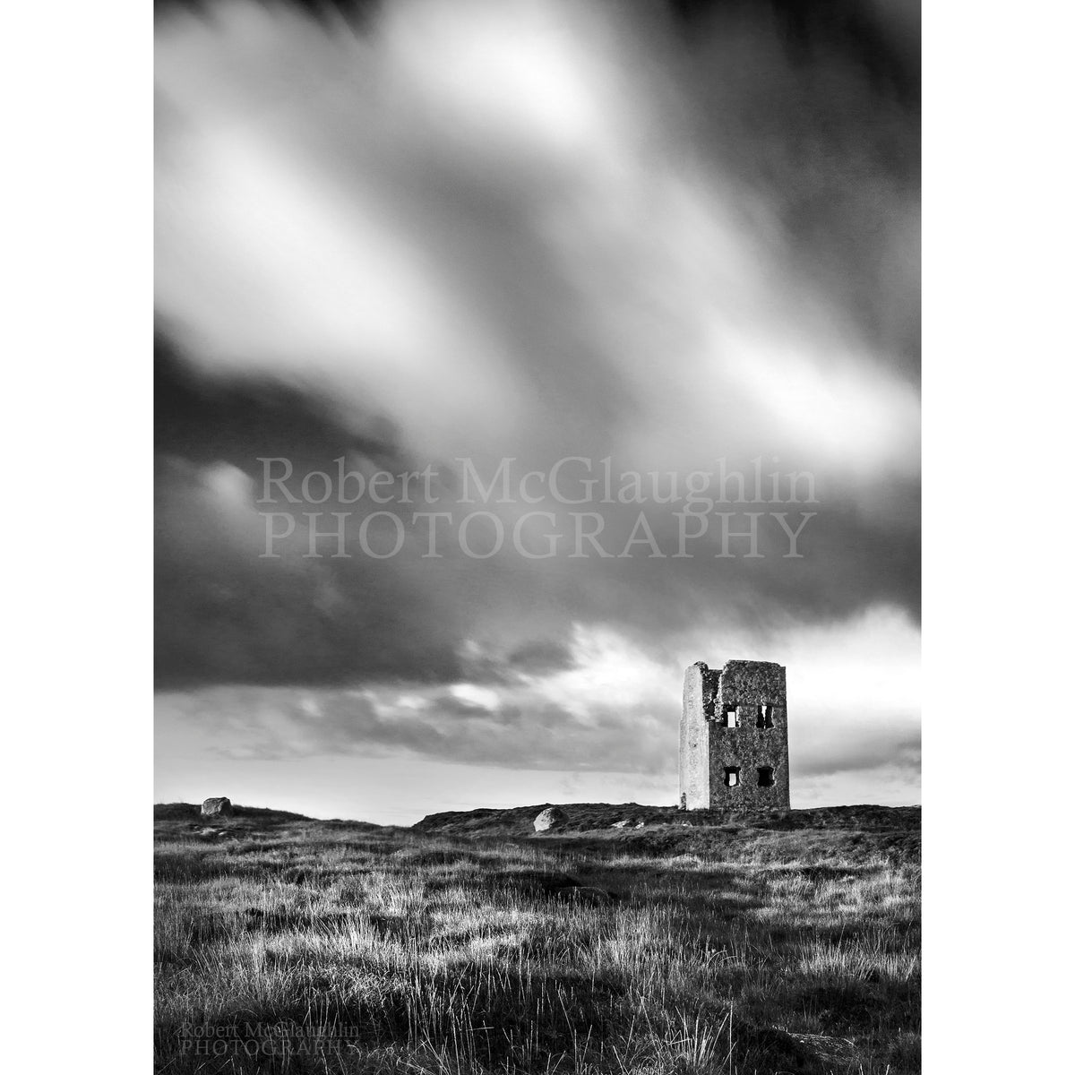 Watchtower, Kincasslagh, Co. Donegal, (Black and White)