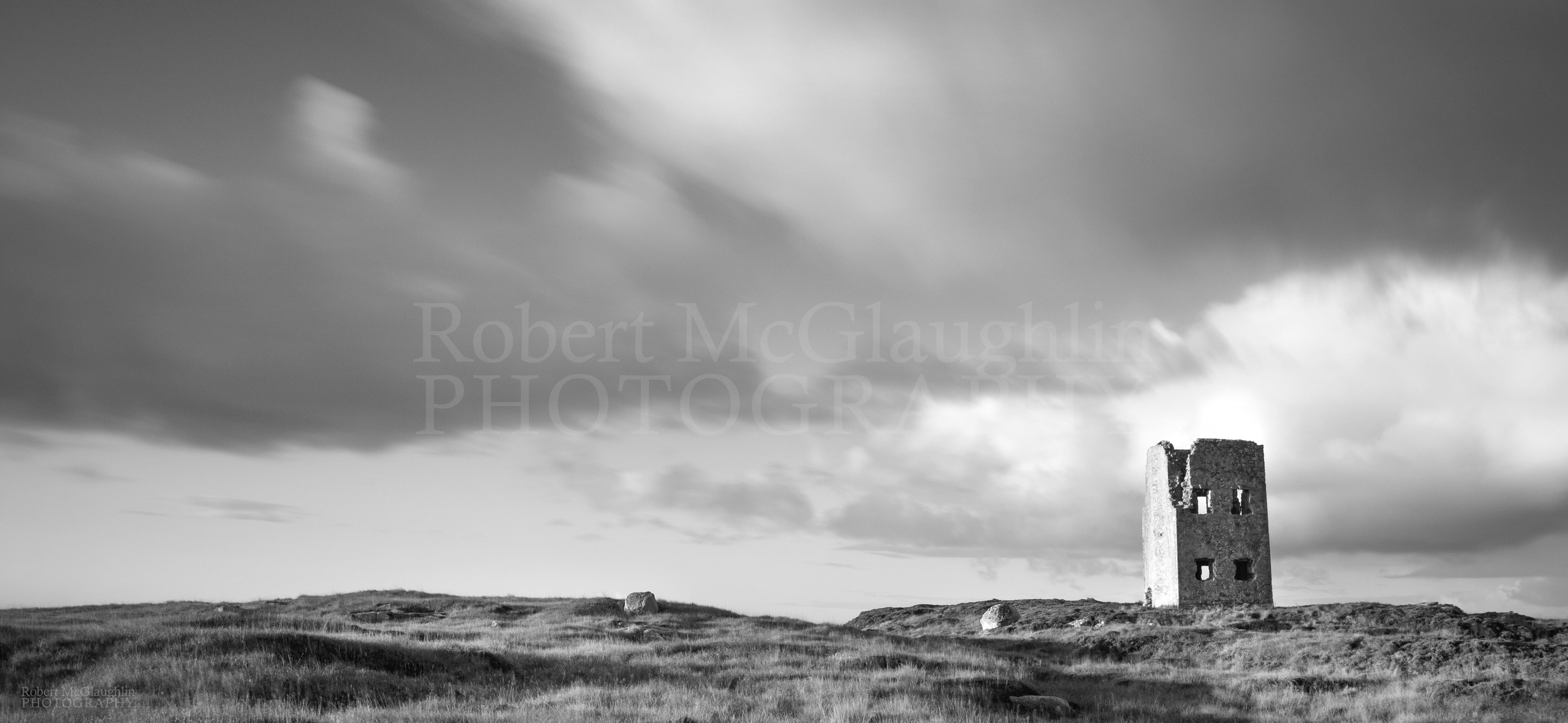 Watchtower, Kincasslagh, Co. Donegal B+W (letterbox)