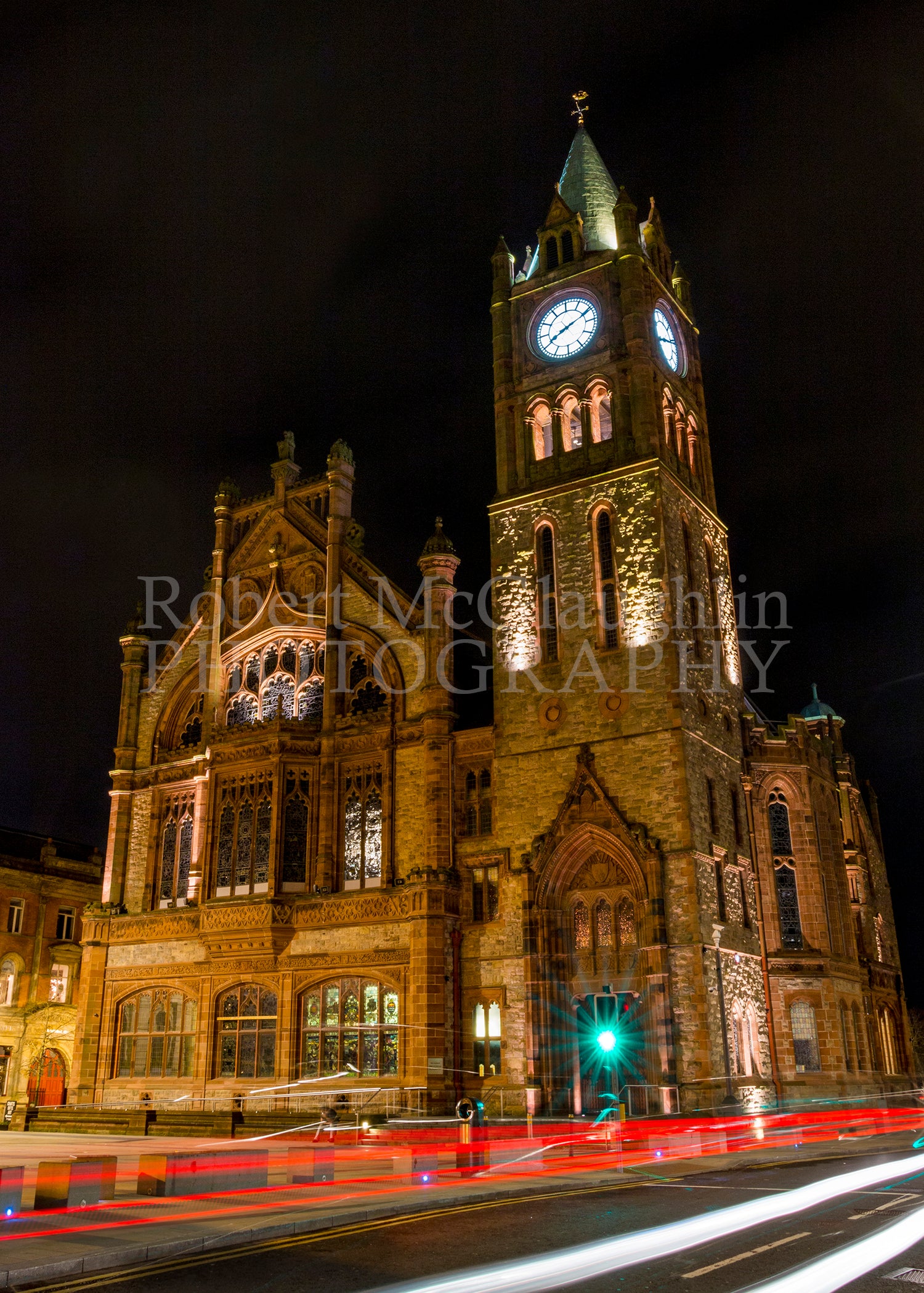 Guildhall with Light Trails, Derry/Londonderry
