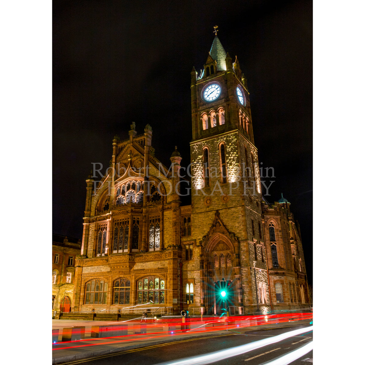 Guildhall with Light Trails, Derry/Londonderry